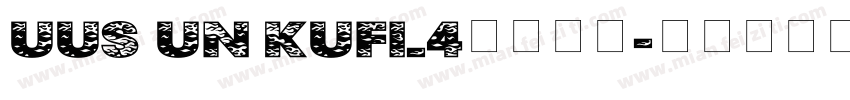 UUS UN KUFI_4免费下载字体转换